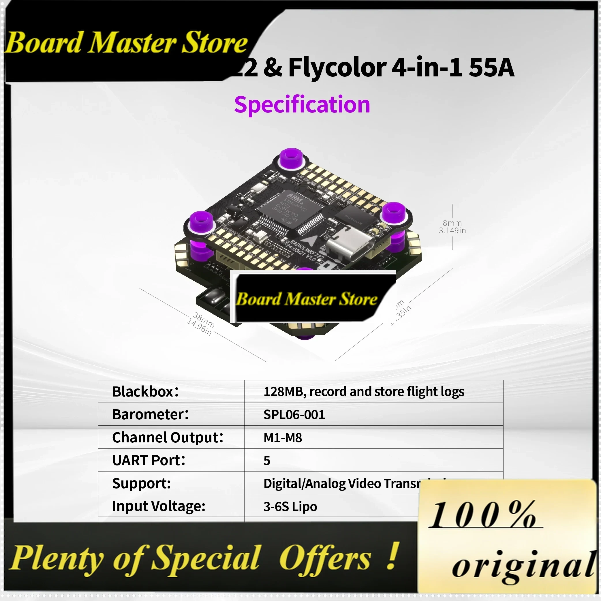 Betaflight Fc F7 - BoMaSRadiolink F722 Betaflight INAV Flight Controller